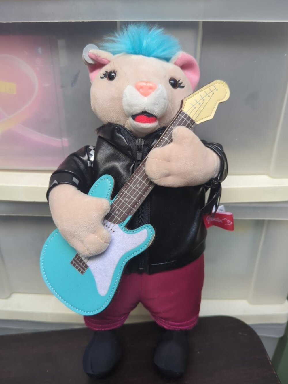 HAMSTAR Kia Soul Hamster Plush Guitar Mascot Punk Advert 2010 14 Inch